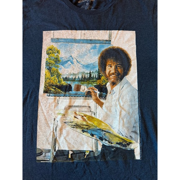 Bob Ross Navy Tee - Picture 2 of 3